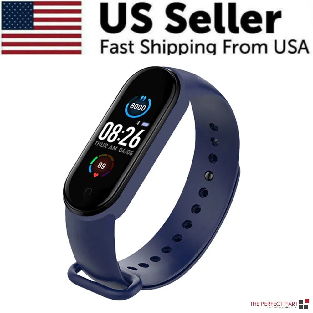 Smart Watch Band Blood Pressure Wristband Fitness Tracker Heart Rate