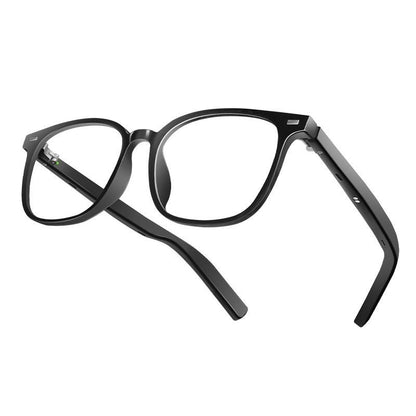 Smart AI Bluetooth Glasses With Magnetic Interchangeable Lenses- UV&Blue Light&Night Vision, Open Ear Speakers, Touch Control, 8H Battery