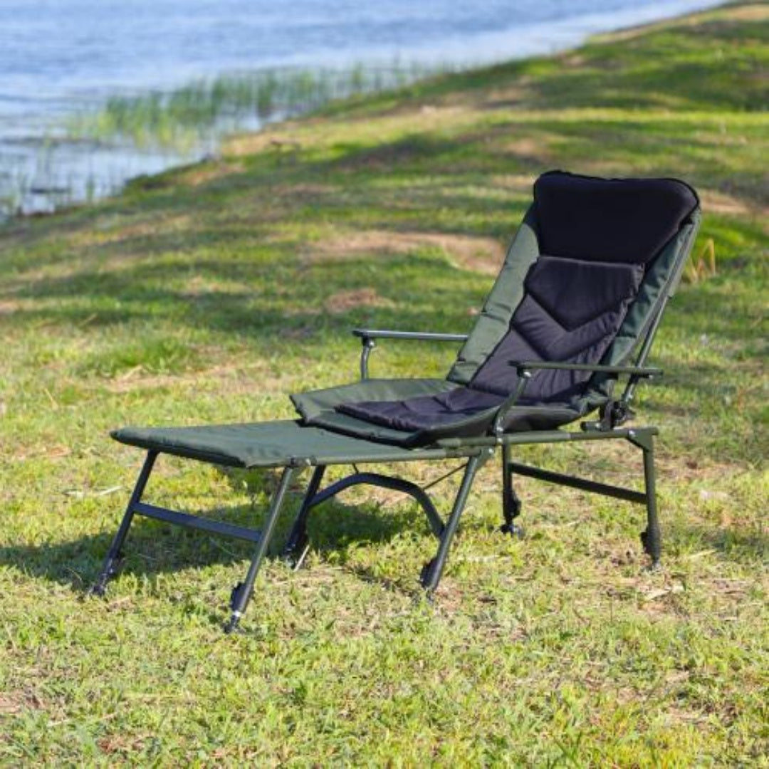 Camping Lounge Chair With Removable Footrest