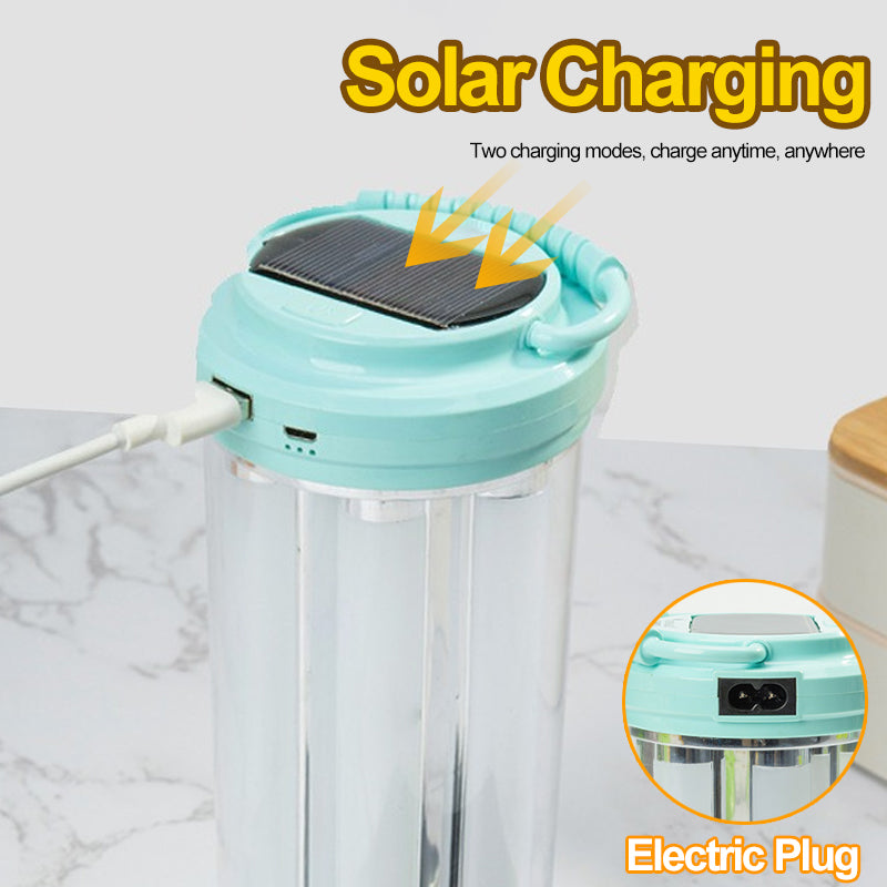 Long-Lasting LED Emergency Light Waterproof 2-Mode Super Bright 4-Sided Flashlight Portable Outdoor Camping Light