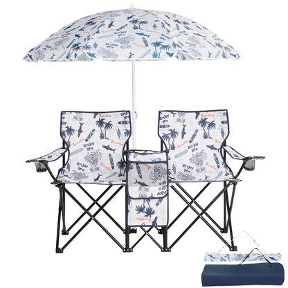 Coconut Tree Pattern, Fishing Chair With Parasol, Camping Chairs
