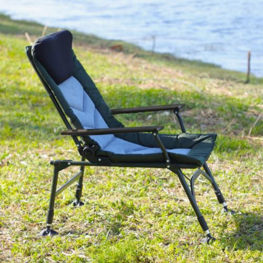 Camping Lounge Chair With Removable Footrest