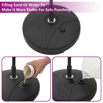 Punching Ball with Stand, Gloves & Pump 81-122 cm