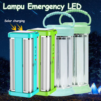 Long-Lasting LED Emergency Light Waterproof 2-Mode Super Bright 4-Sided Flashlight Portable Outdoor Camping Light
