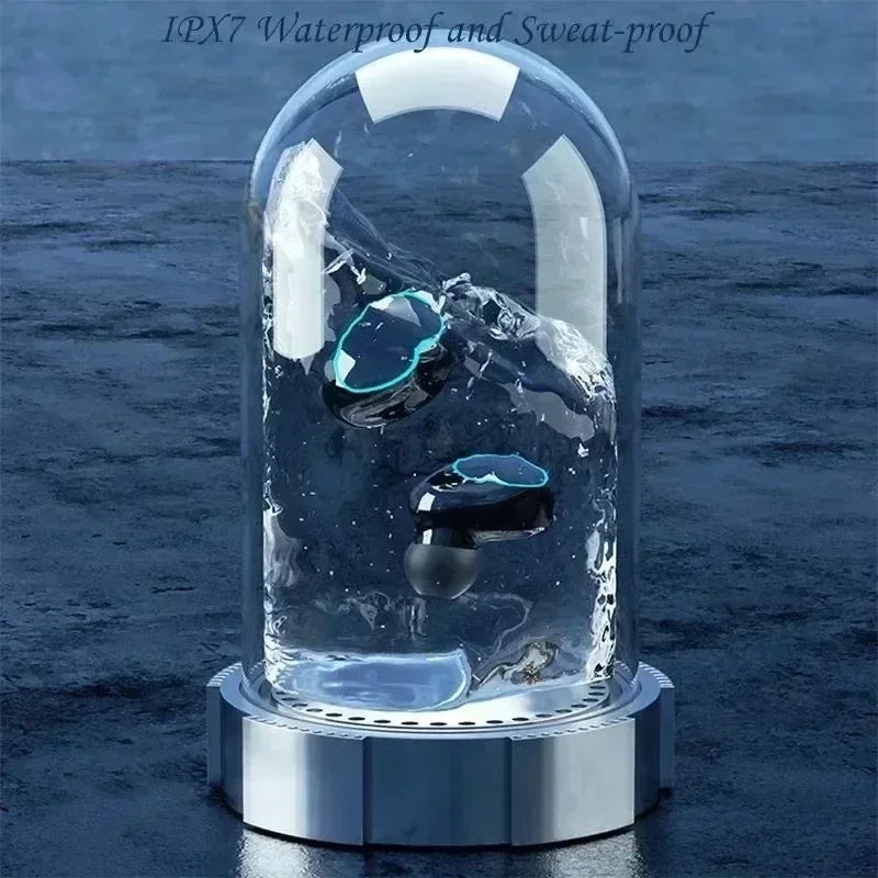 Wireless Bluetooth Earphones TWS Large Screen Intelligent Digital Display In Ear Breathing Light