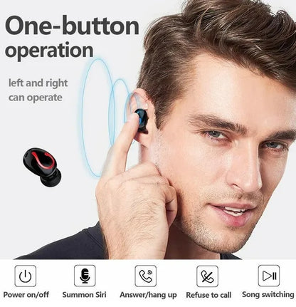Wireless Earphones Mini Earbuds Stereo Headphones Bluetooth 5.1 Headset