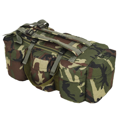 3-in-1 Duffel Bag Army Style 45 L Olive Green
