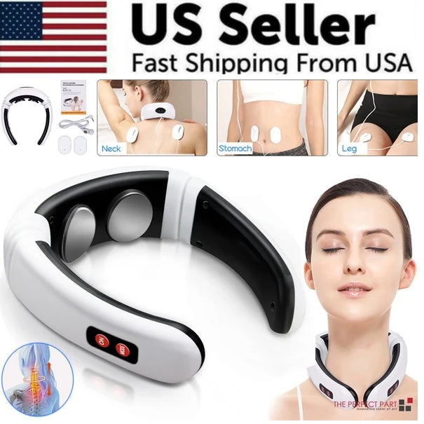Electric Cervical Pulse Neck Massager Muscle Relax Massage Magnetic Therapy
