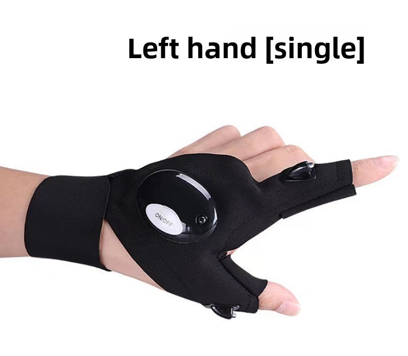 LED Illuminated Work Gloves with Finger Lights