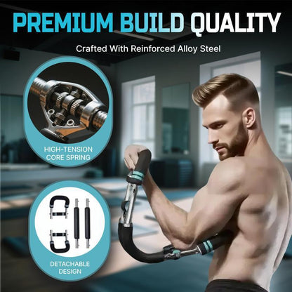 Twist Bar Arm Trainer, Adjustable Resistance From 90 To 120 Lbs, Suitable For Home And Gym Use