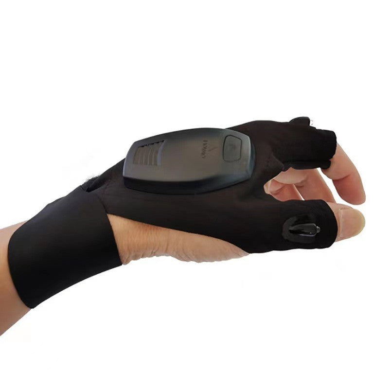 LED Illuminated Work Gloves with Finger Lights