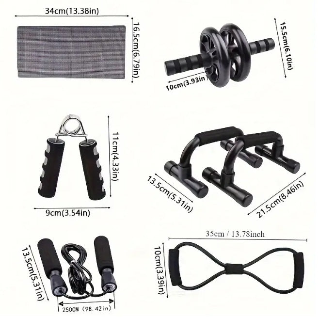Grip Reinforcement, Type 8 Tension Rope, Jump Rope, And Kneeling Pad