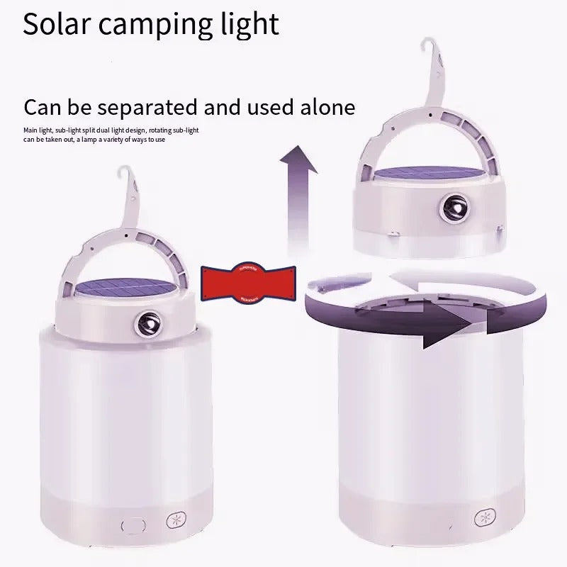 Detachable Solar Camping Light