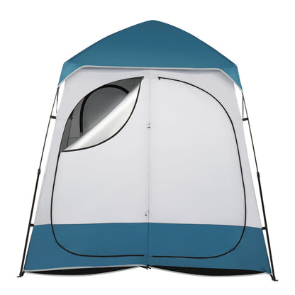 Double Blue White Changing Tent