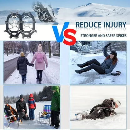 Universal Anti-slip Spikes For Ice Skates And Boots, With 19 Steel Spikes