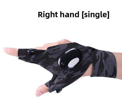 LED Illuminated Work Gloves with Finger Lights