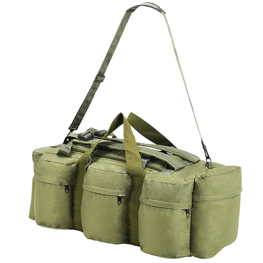 3-in-1 Duffel Bag Army Style 45 L Olive Green