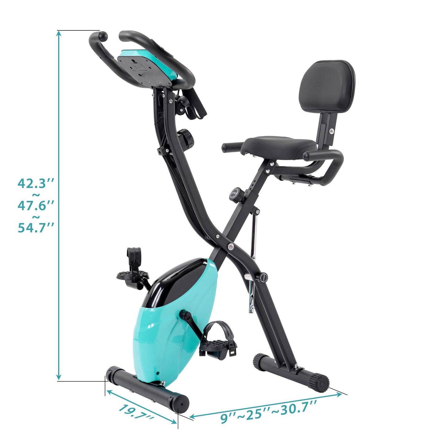 Folding Exercise Bike, Fitness  X-Bike  Adjustable Resistance