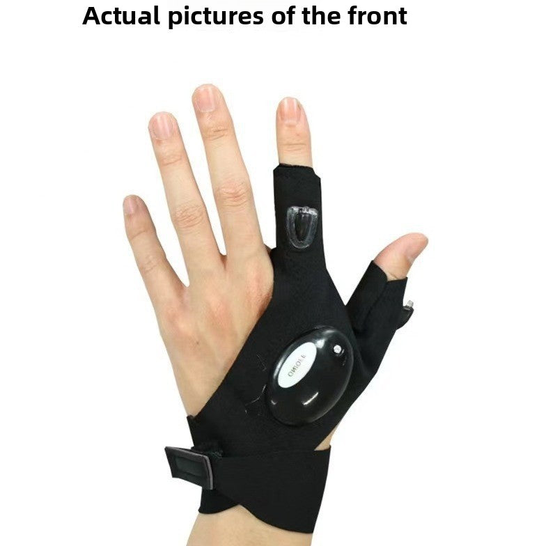 LED Illuminated Work Gloves with Finger Lights