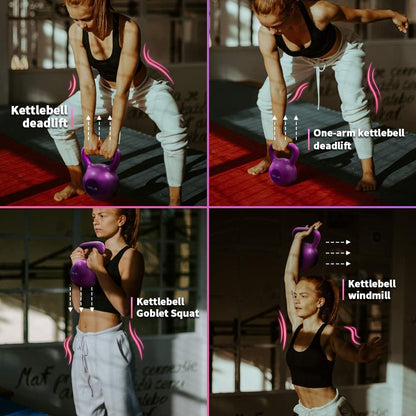 10lbs Kettlebell Set, Strength Training Kettlebells Weight Set For Women