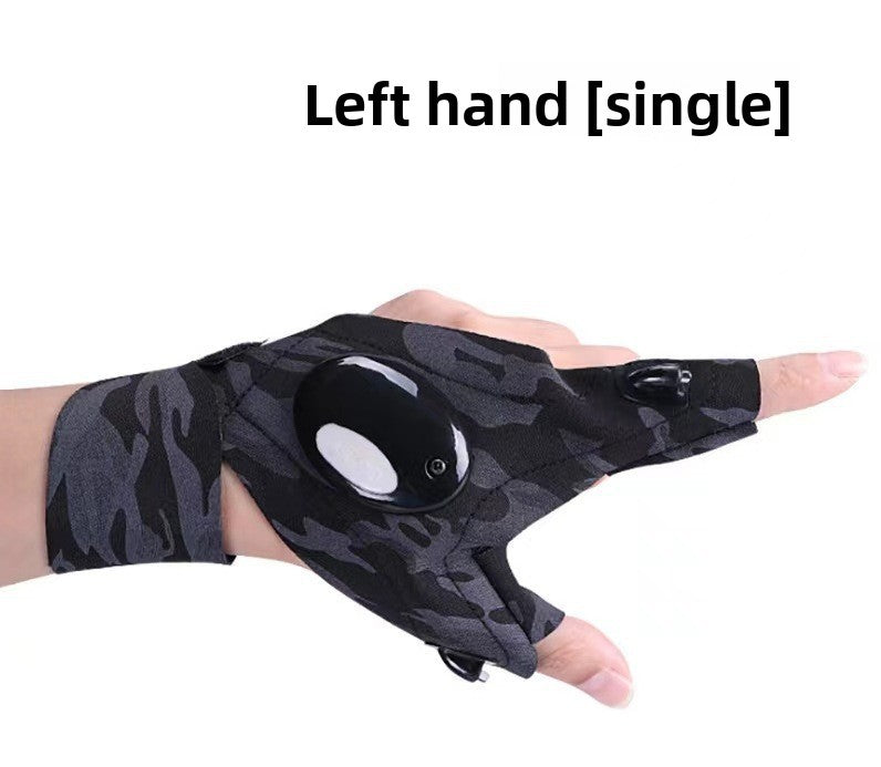 LED Illuminated Work Gloves with Finger Lights