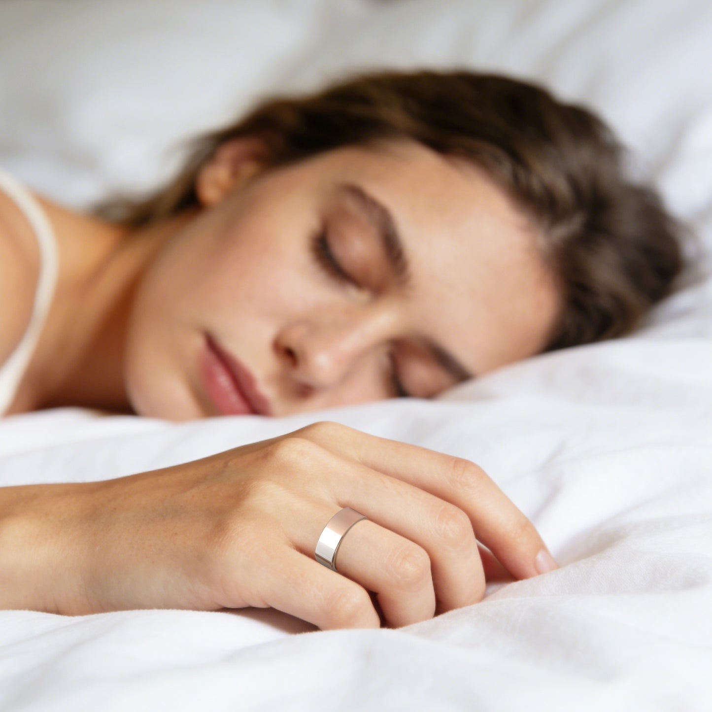 Smart Ring Health Tracker Fitness Sleep Stress HRV Tracker With Charging Case Magnetic Charging Cable For Women & Men Compatible With IOS & Android 7-Day Battery Life Size7 Size8 Size9 Size10