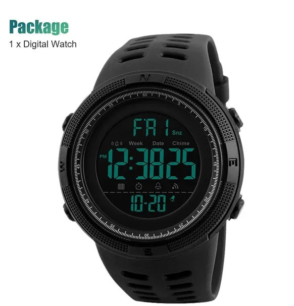 Waterproof Men's Digital Army Military Sport Quartz Analog Chrono Watch