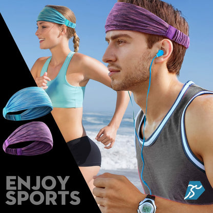 Unisex Sports Fitness Headband (5 pack)