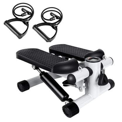 Stepper For Exercise Mini Fitness Stepper With 2 Resistance Bands LCD Monitor Max 330.7LBS